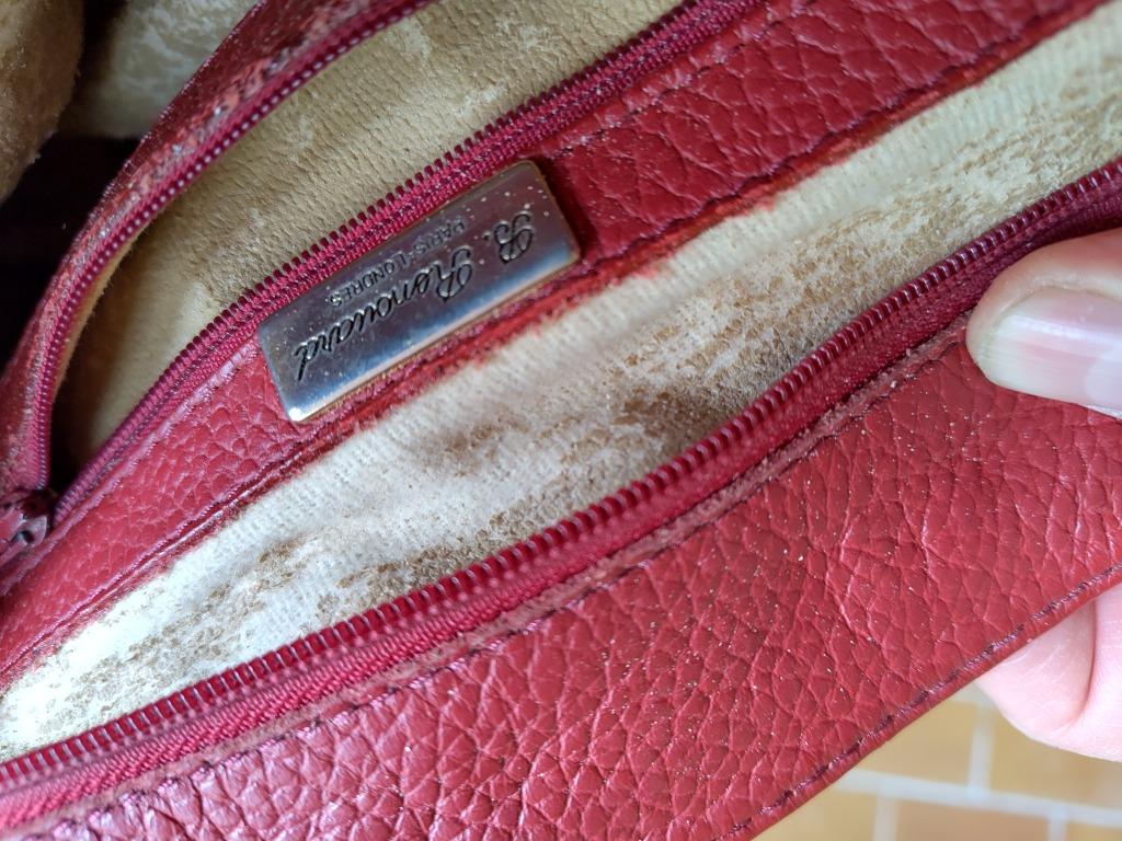 Renouard leder handtas rood, Enlèvement, Comme neuf, Rouge, Sac à main