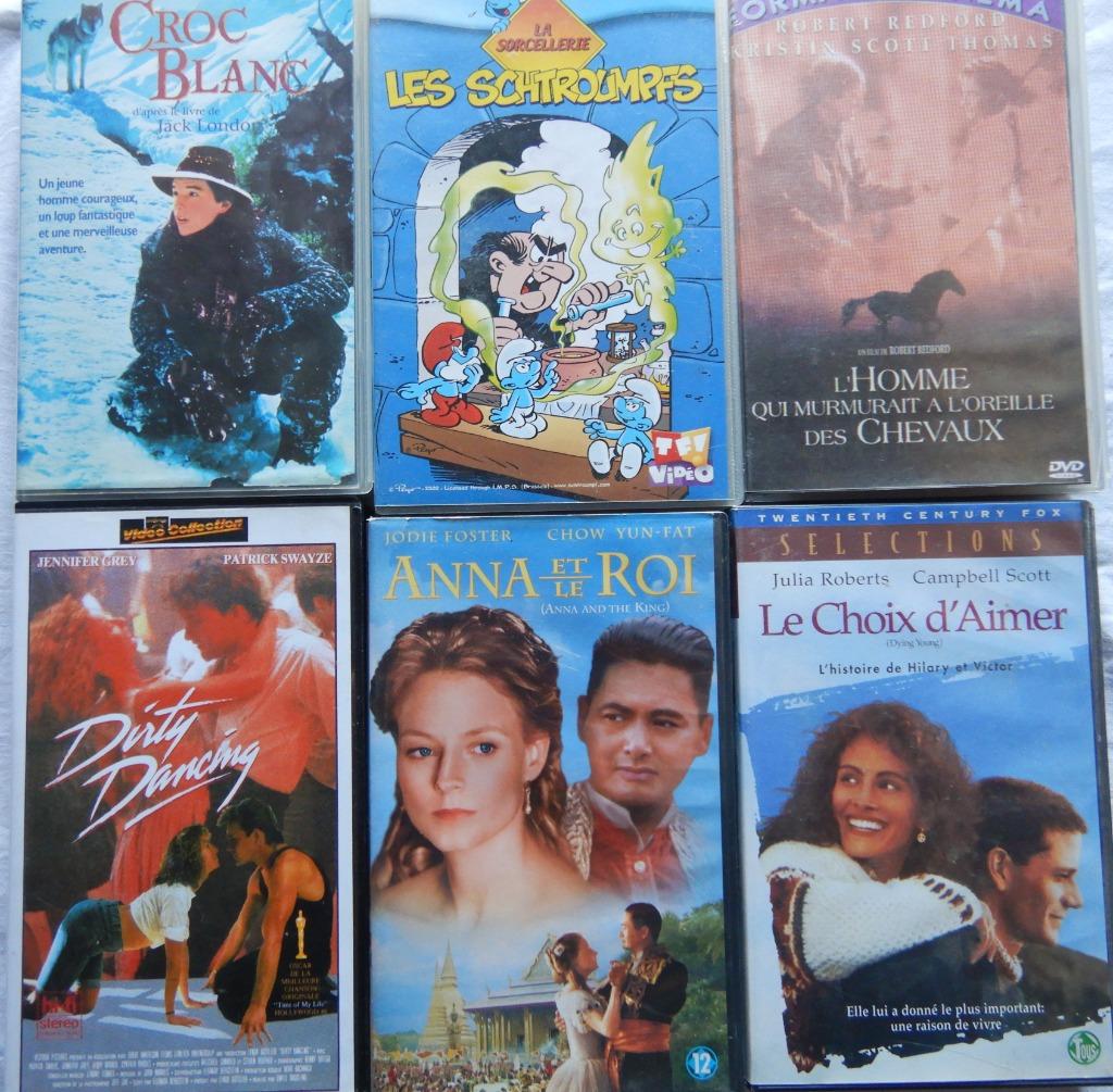 Lot de 6 K7 Films variés en bel état., CD & DVD, VHS | Film, Enlèvement ou Envoi