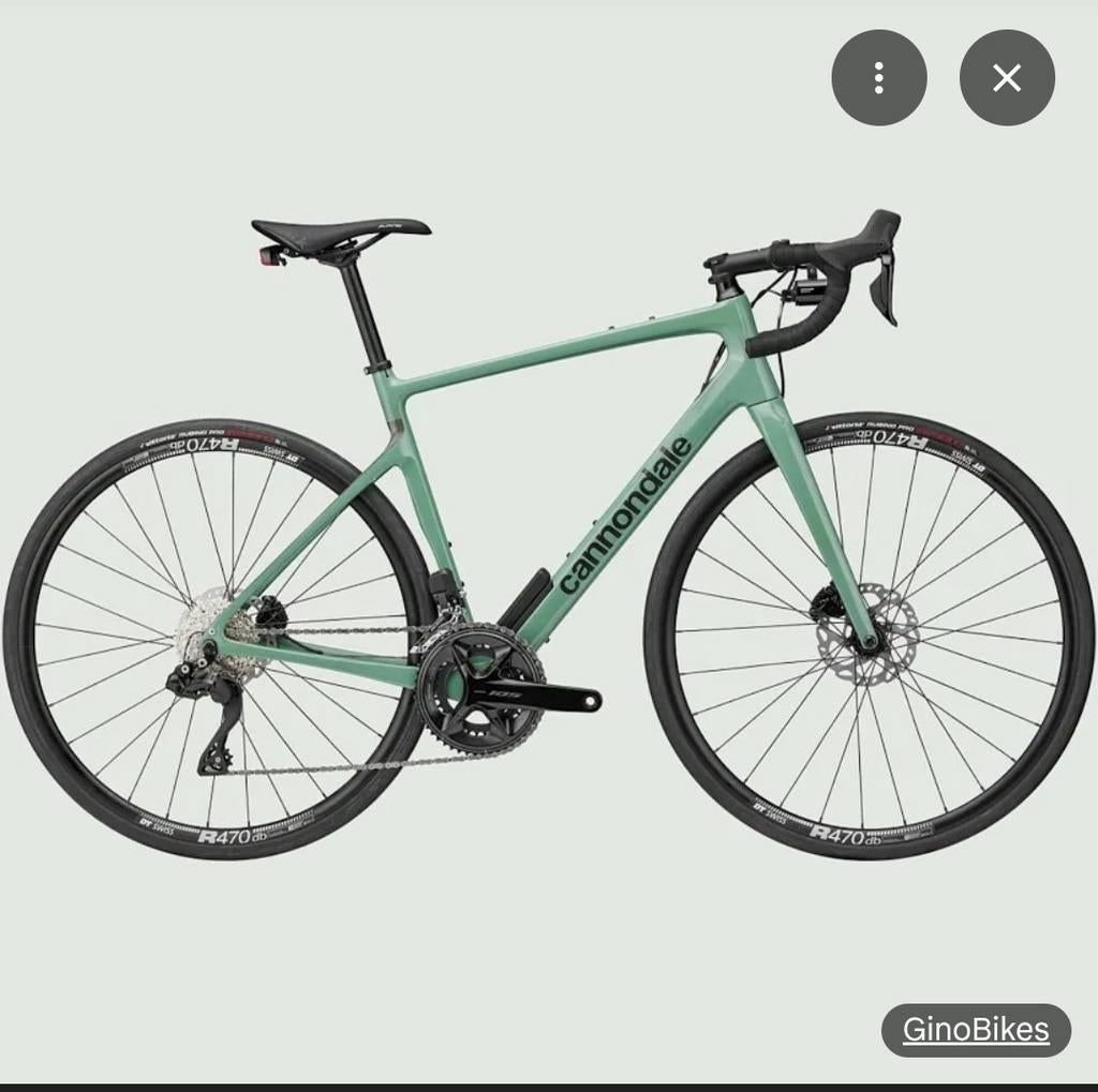 Cannondale Synapse + Smartsense jade groen. Framemaat : 56, Carbon, Heren, Meer dan 20 versnellingen, 53 tot 57 cm