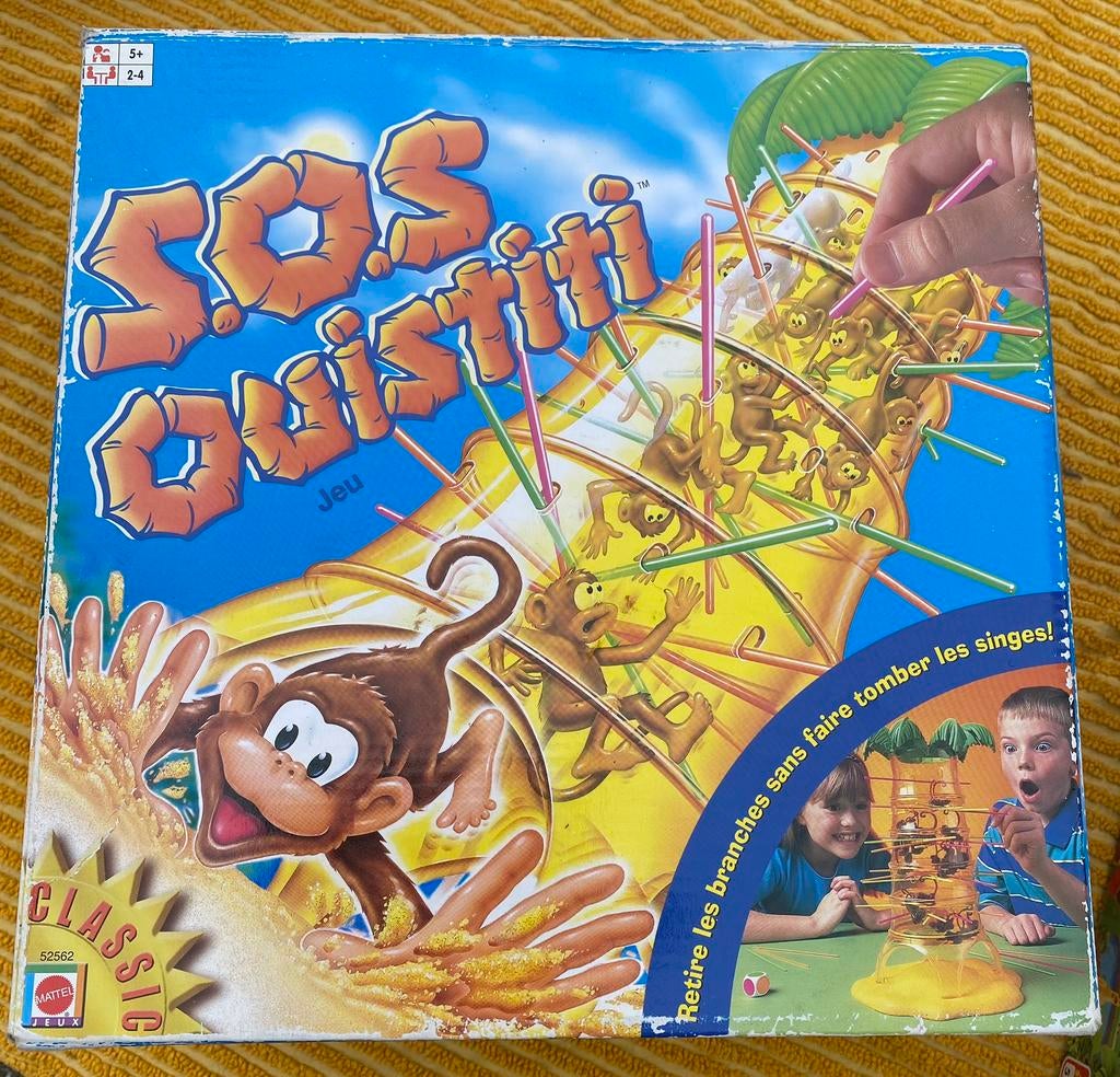 S.O.S OUISTITI - Falling Monkeys, Hobby & Loisirs créatifs, Trois ou quatre joueurs, Enlèvement ou Envoi, Comme neuf, Mattel