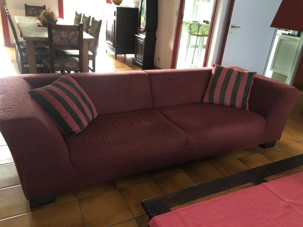 SALON COULEUR BORDEAUX, Maison & Meubles, Enlèvement, Utilisé, Bois, Moderne