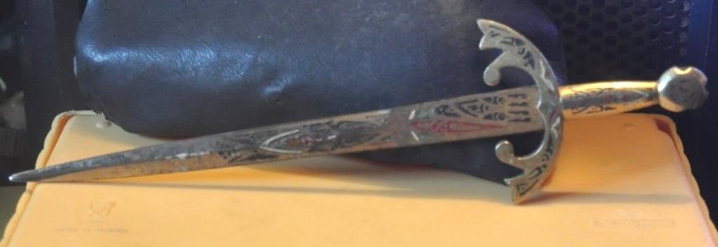 ouvre lettre decor double face espagnol, Antiquités & Art, Enlèvement ou Envoi