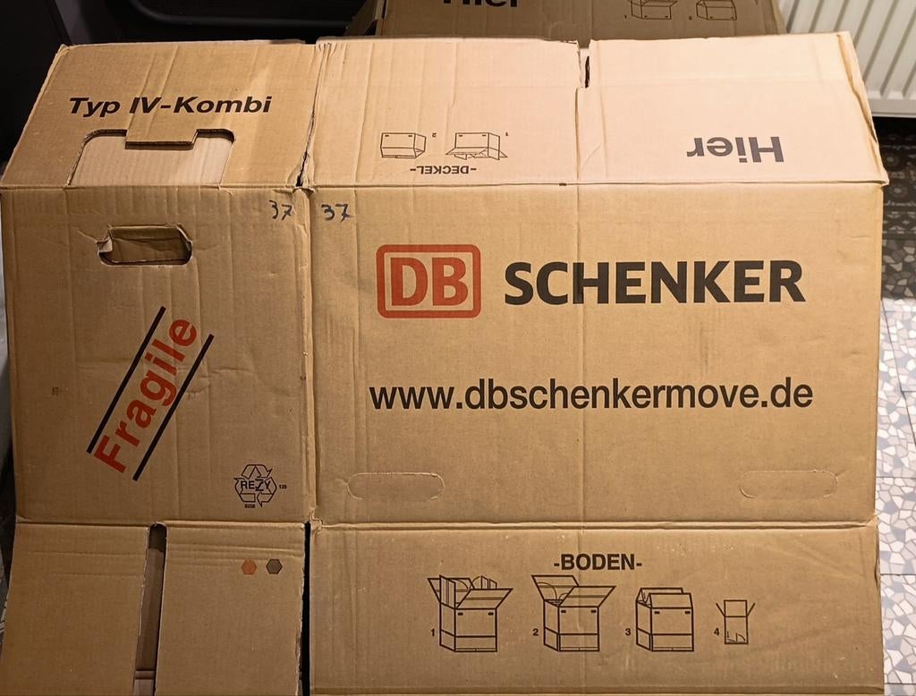 stevige verhuisdozen, Ophalen, Doos