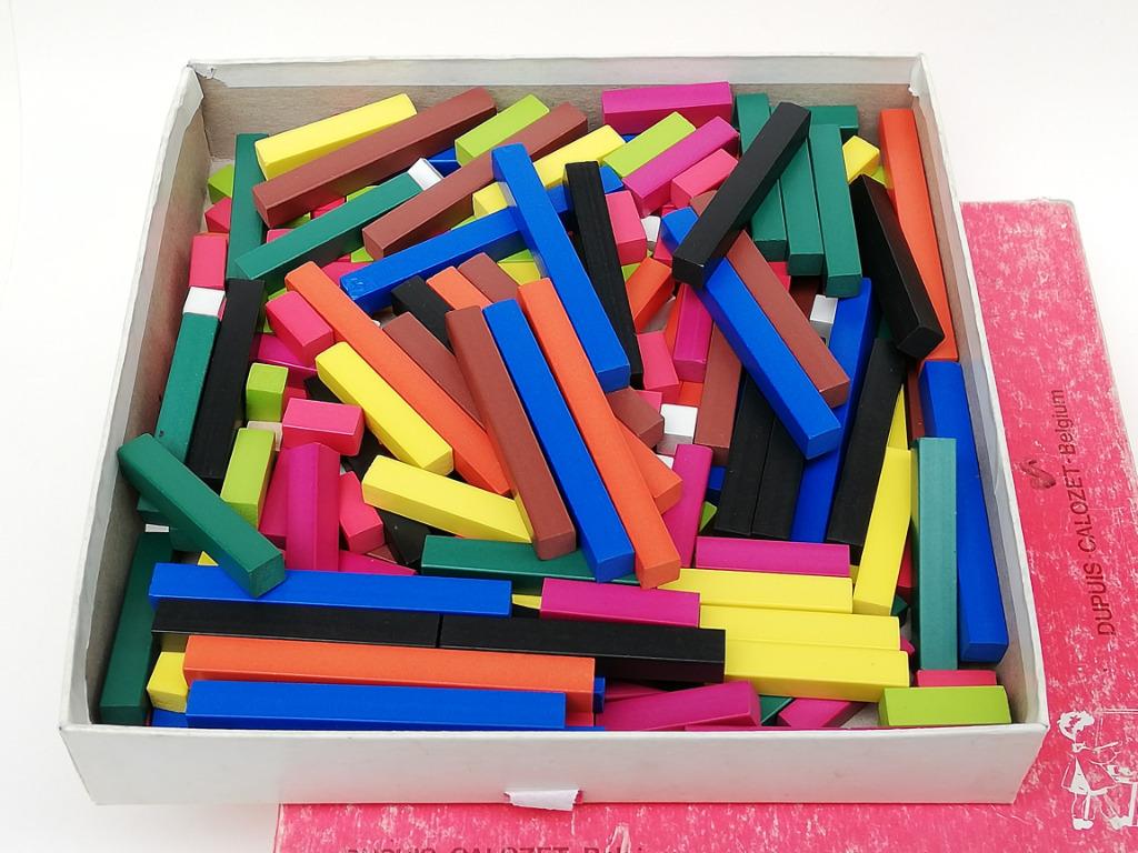 Mooi lot houten rekenblokjes voor het onderwijs, jaren 70/80, Ophalen of Verzenden