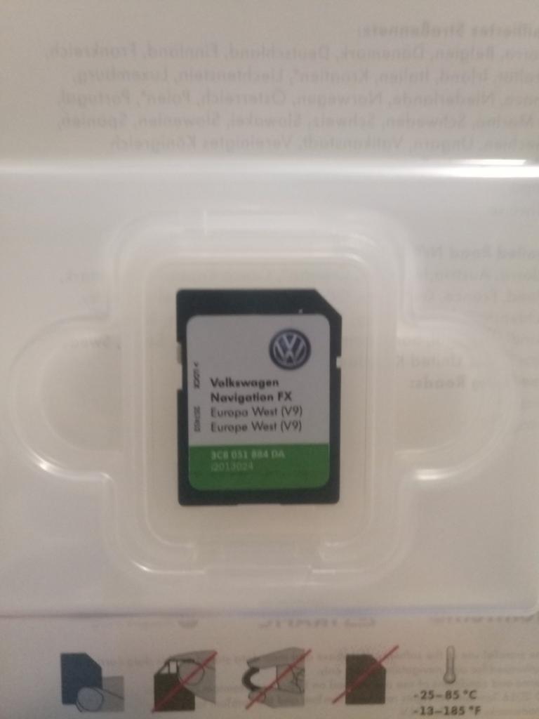 Carte sd pour gps radio VW, Enlèvement ou Envoi, Comme neuf