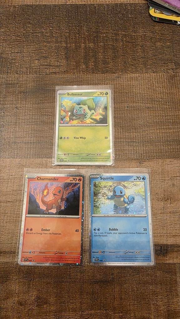 Pokemon 3 starters black star promo NM, Enlèvement ou Envoi