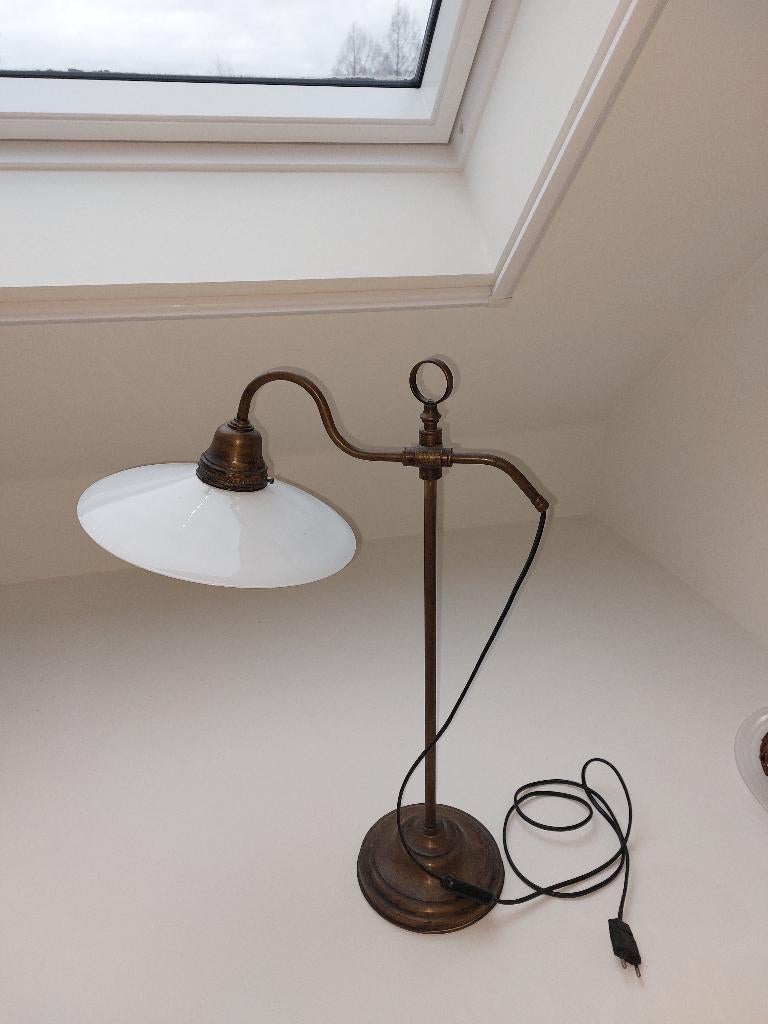 Bureaulamp/ bankierslamp/ notarislamp vintage, Antiek en Kunst, Antiek | Verlichting, Ophalen