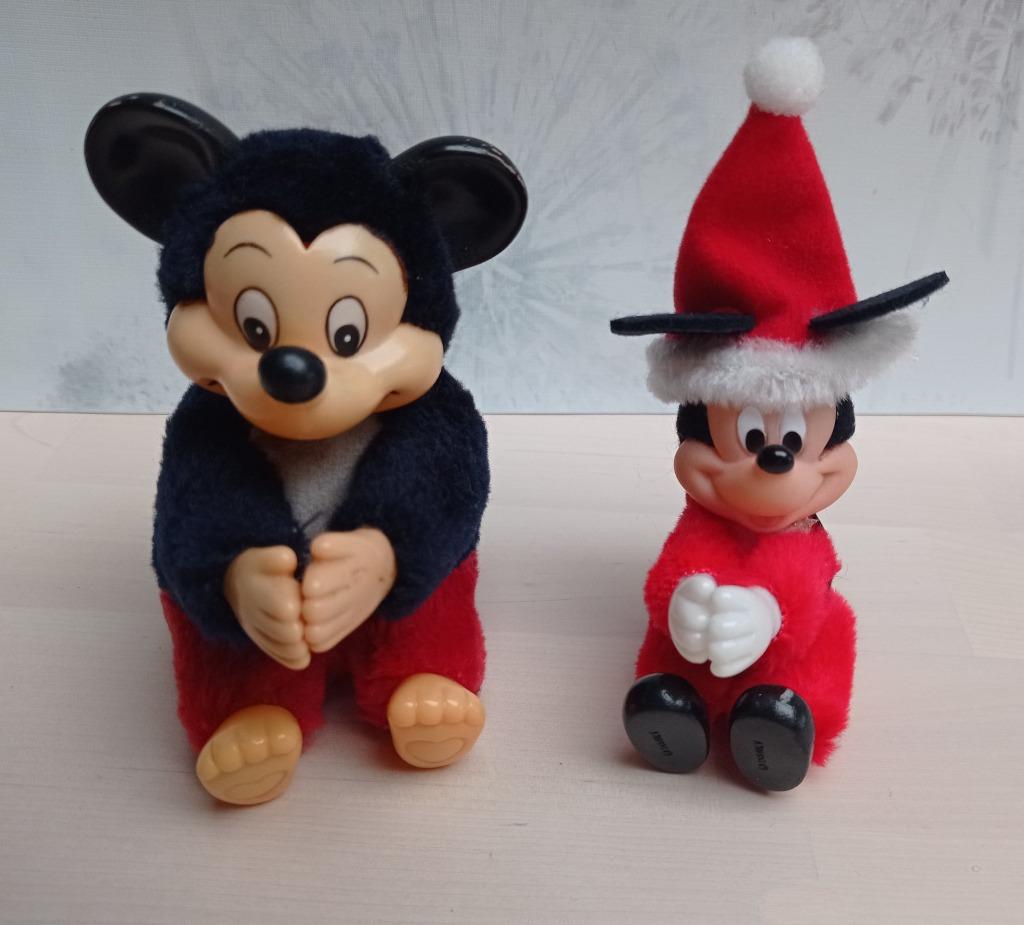 Vintage walt disney  pieper Donald Duck en Mickey Mouse, Ophalen of Verzenden, Donald Duck, Gebruikt, Beeldje of Figuurtje