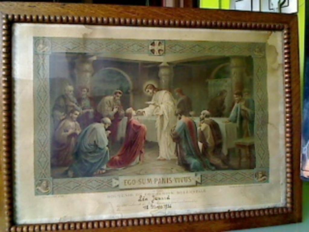 Herinnering aan de oude communie, Verzamelen, Bidprentjes en Rouwkaarten, Ophalen of Verzenden, Bidprentje