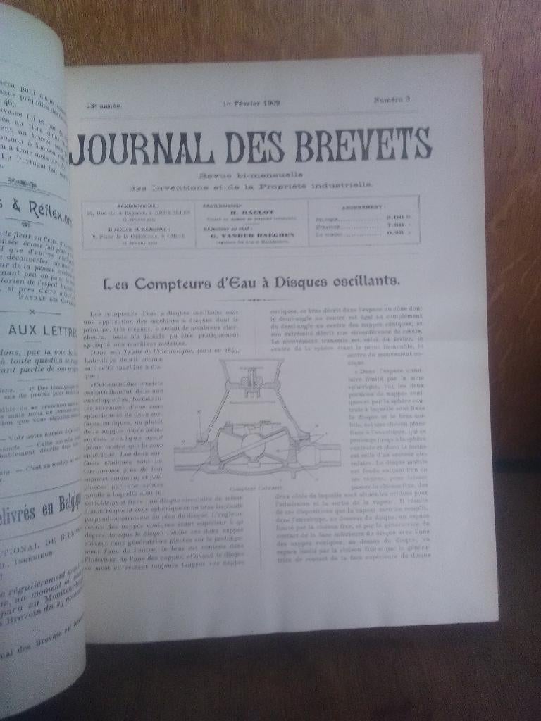 Ancien livre journal des inventions 1909, Ophalen of Verzenden, Gelezen, Overige wetenschappen