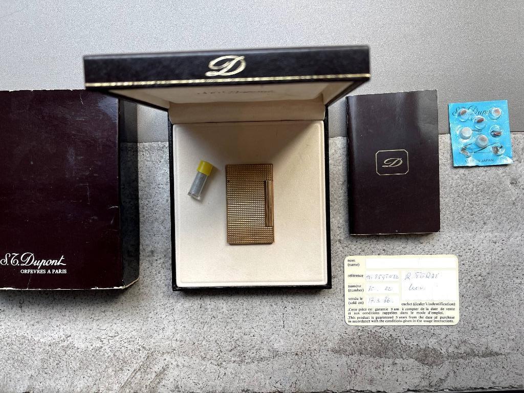 Briquet S.T. Dupont en or – 1986, Collections, Enlèvement, Utilisé, Briquet