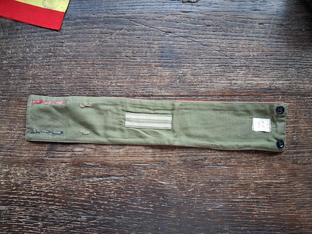 Ancien brassard armée belge réversible, Enlèvement ou Envoi