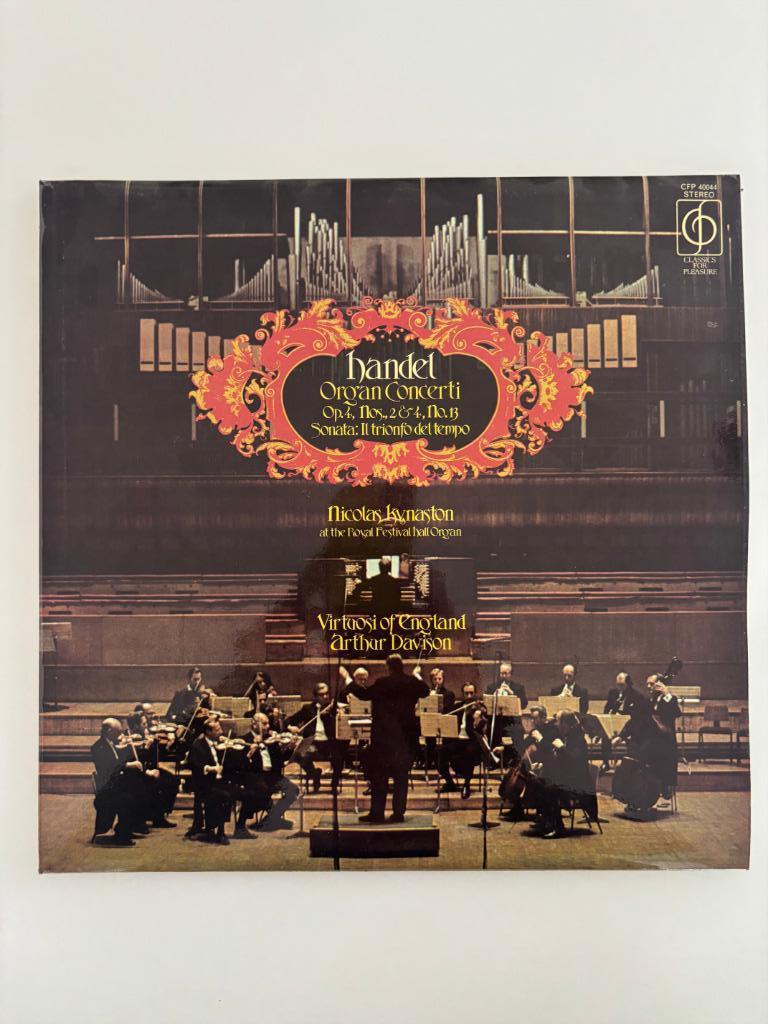 Handel Organ Concerti Kynaston The Virtuosi Of England 1973, Orchestre ou Ballet, 12 pouces, Baroque, Enlèvement ou Envoi