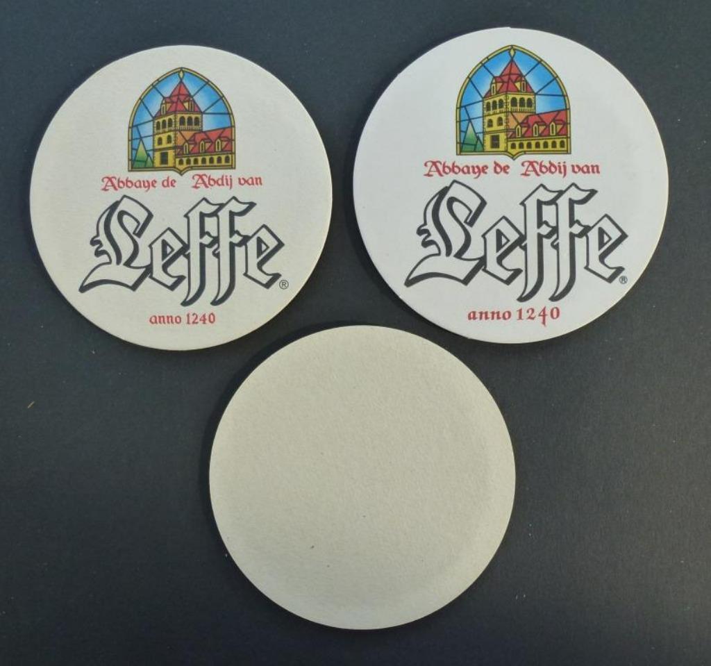 Tapis à bière Leffe 2 différents, Collections, Enlèvement ou Envoi, Comme neuf, Sous-bock, Leffe