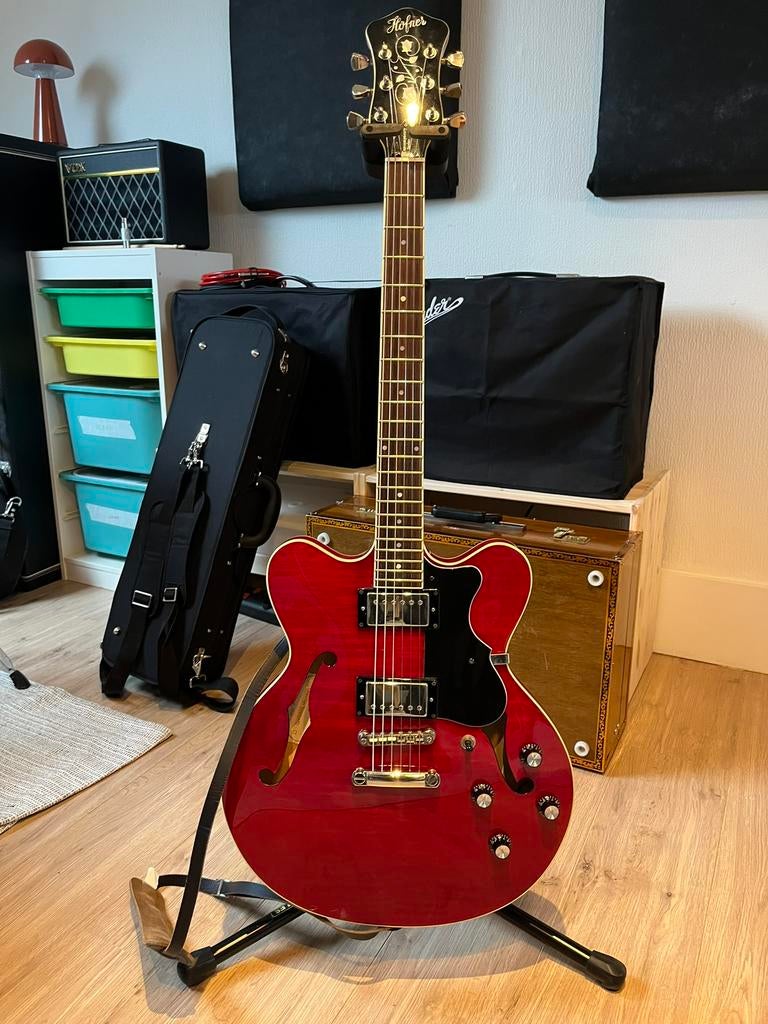Hofner Verythin, Muziek en Instrumenten, Ophalen, Gebruikt, Hollow body, Overige merken