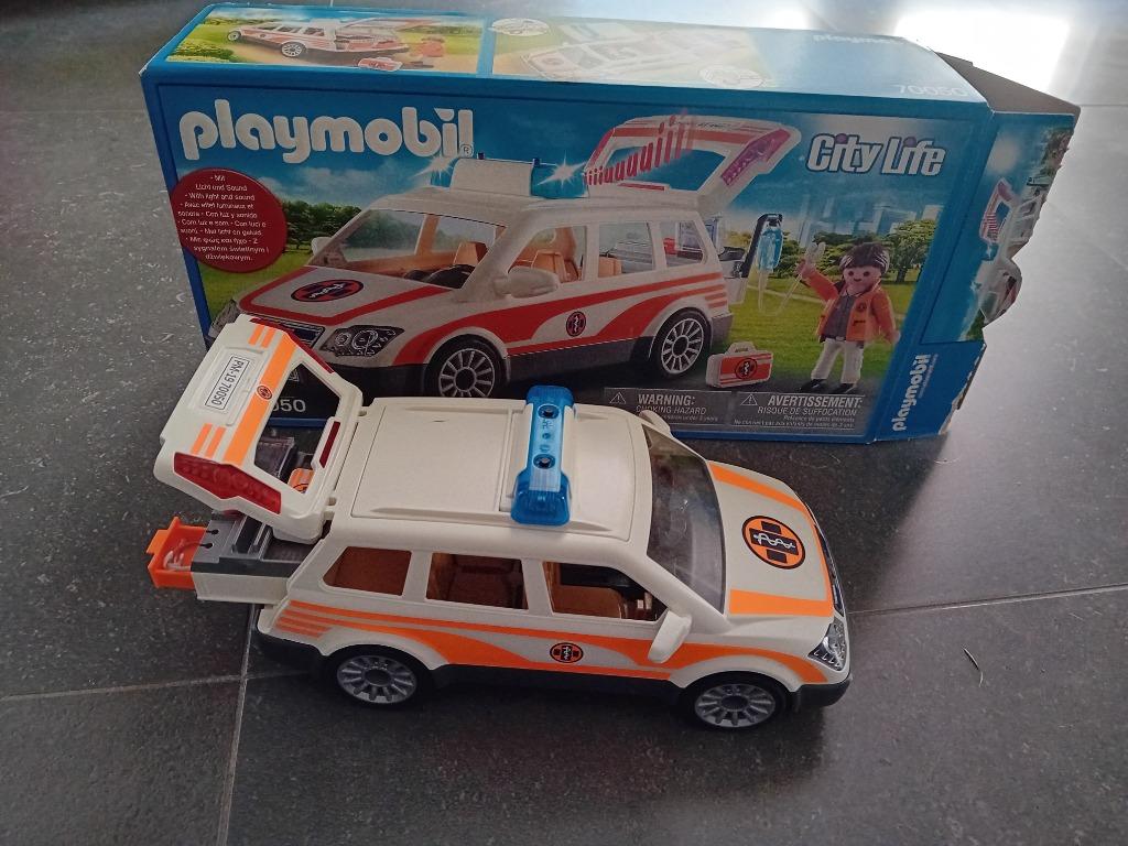 Playmobil ambulance, Ophalen, Zo goed als nieuw, Complete set