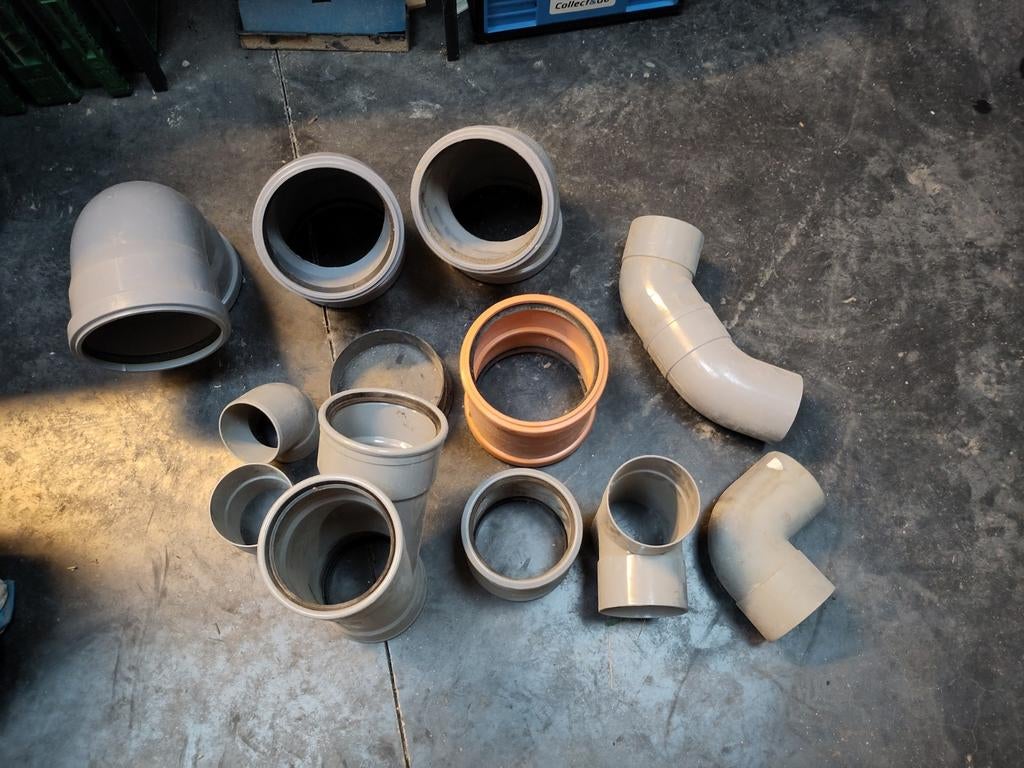 Lot PVC stukken, Doe-het-zelf en Bouw, Buizen en Afvoer, Ophalen, PVC