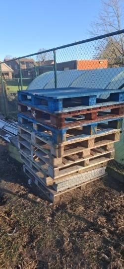 palletten, Doe-het-zelf en Bouw, Hout en Planken, Ophalen, Zo goed als nieuw, 50 mm of meer, Pallet