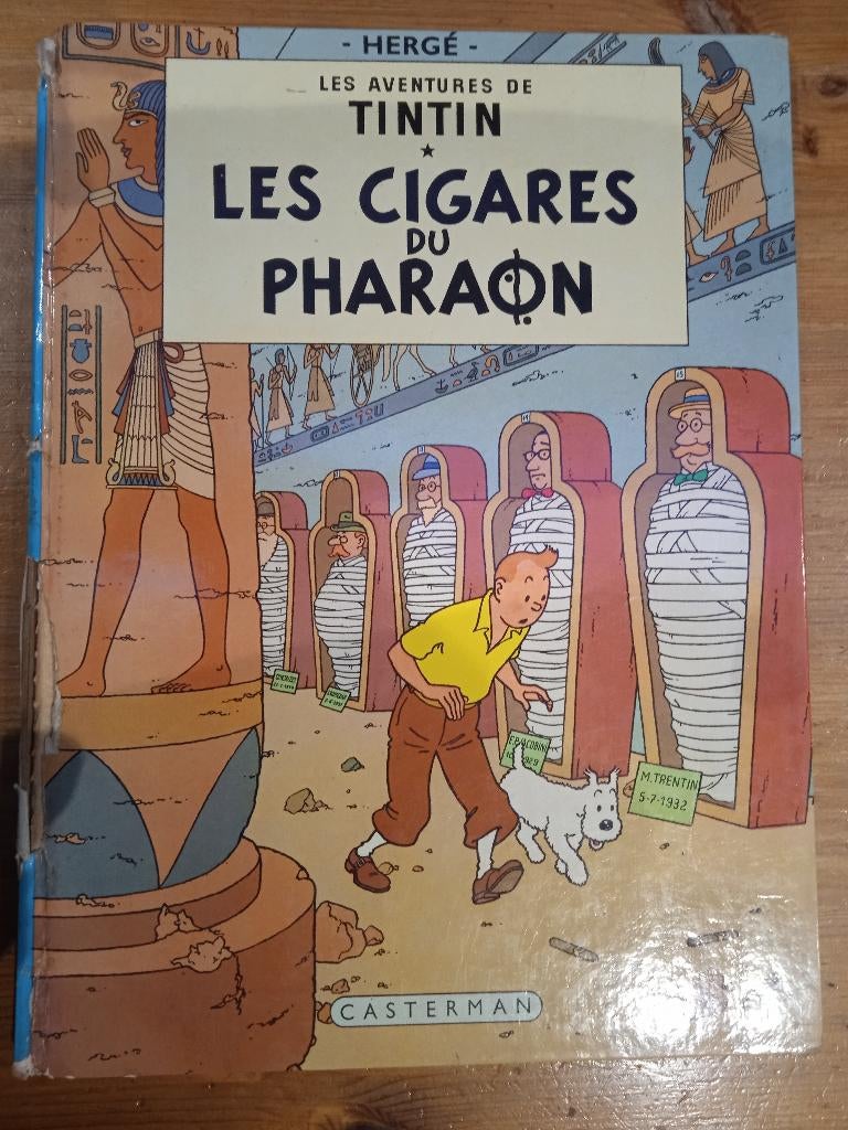 Les aventures de Tintin - "Les cigares du pharaon", Livres, Une BD, Enlèvement, Utilisé, Hergé