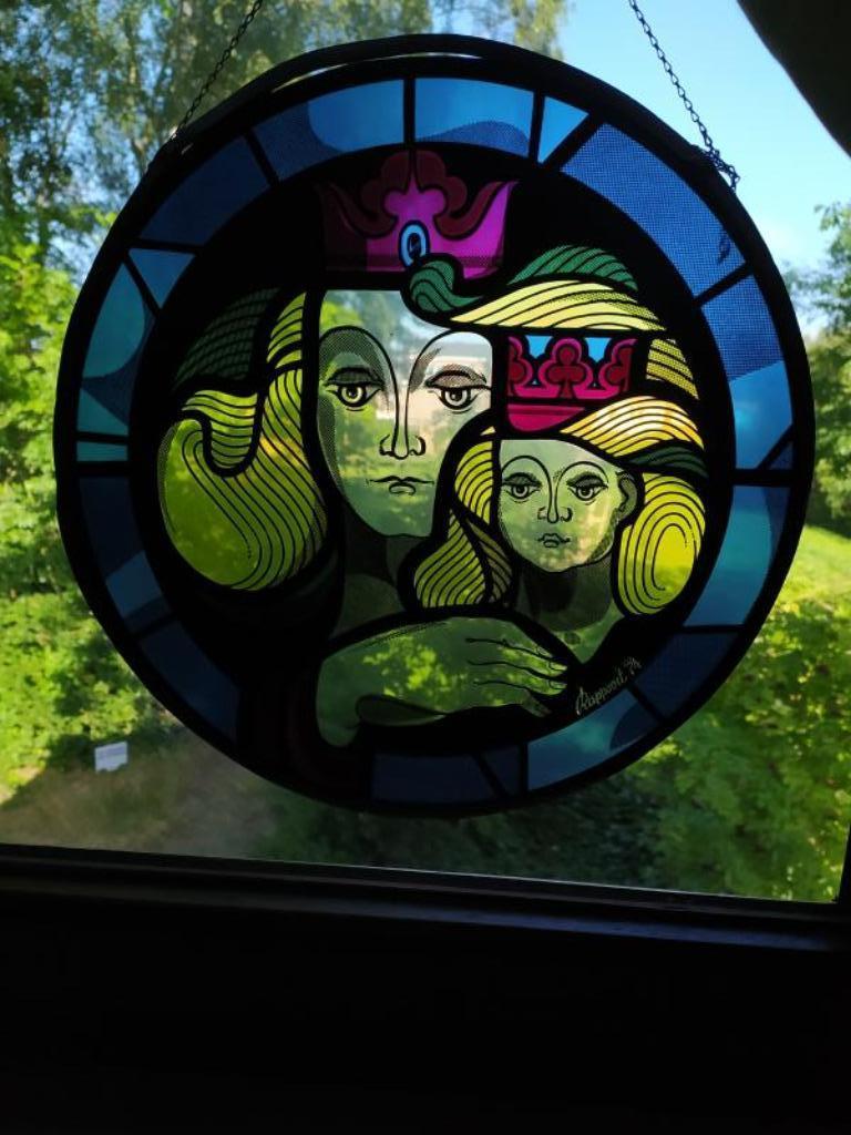 glas In lood - Virga Jesse Hasselt - Rappoort 1974, Ophalen of Verzenden