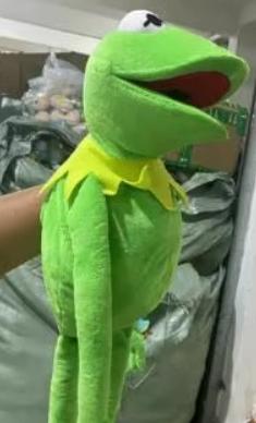 Kermit de Kikker grote knuffel handpop (60cm), Enlèvement ou Envoi, Neuf, Grenouille
