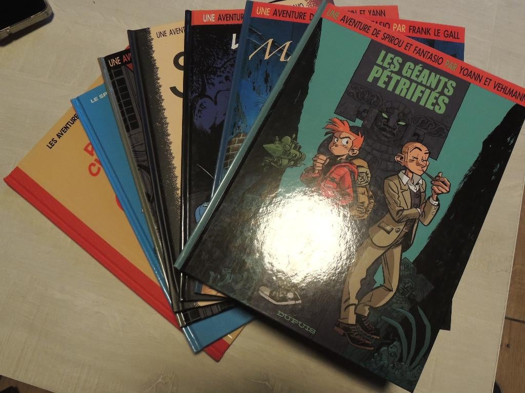 6 ALBUMS SPIROU EN FANTASIE VAN EL THE DESCRIPTION, Complete serie of reeks, Ophalen of Verzenden, Zo goed als nieuw, Franquin