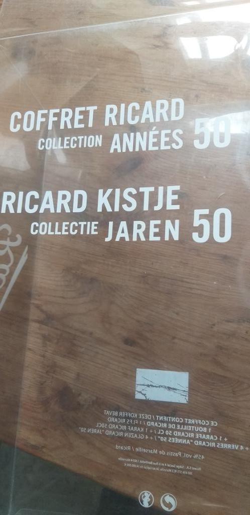 Ricard kistje collectie jaren 50, Ophalen, Zo goed als nieuw