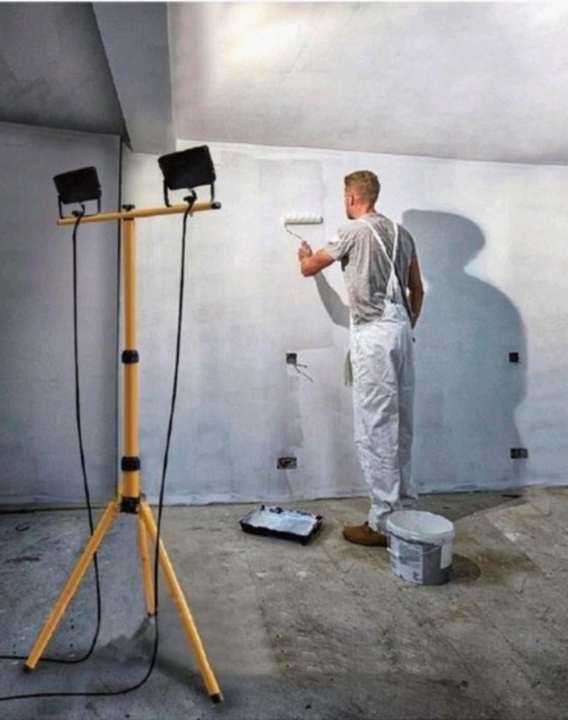 Lampes de chantier LED Hofftech 2 x 20 W avec support, Bricolage & Construction, Éclairage de chantier, Enlèvement ou Envoi, Avec pied