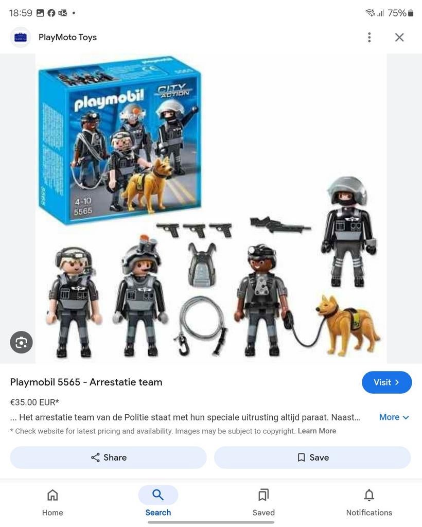 Playmobil city action 5565 arrestatie team, Ophalen of Verzenden, Zo goed als nieuw