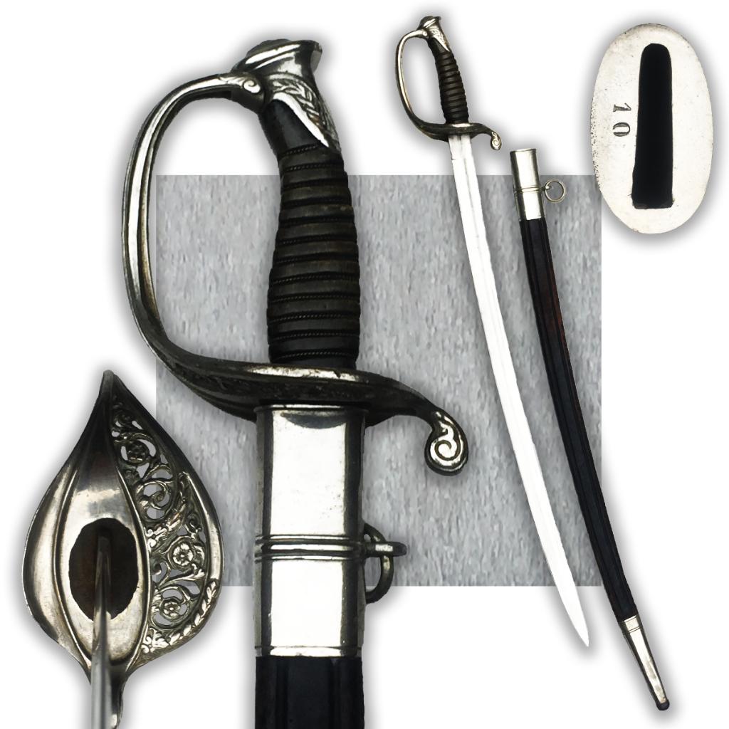 🚨ABBL Leopold II Sabre BELGE Garde civique A.FONSON M1850, Collections, Envoi, Armée de terre, Épée ou sabre