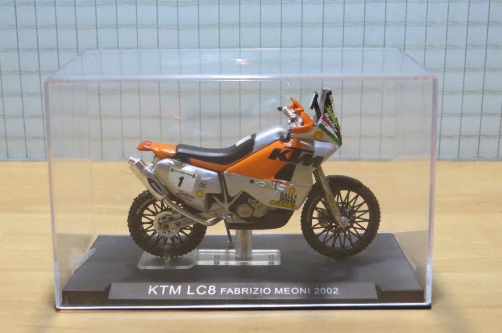 Fabrizio Meoni KTM 950 LC8 Dakar 2002 1:24, Ophalen of Verzenden, Nieuw, Motor, Overige merken