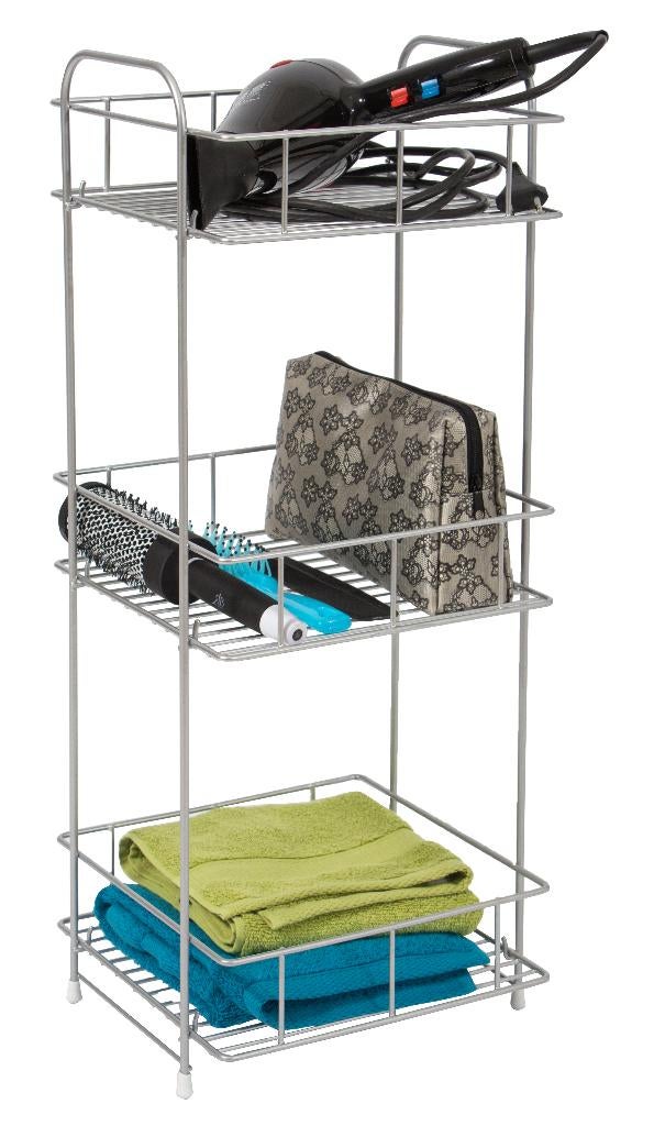 Opbergrek met 3 Uitneembare Draadmanden  27,5x26x68,5cm, Overige stijlen, Nieuw, Ophalen of Verzenden, Metaal