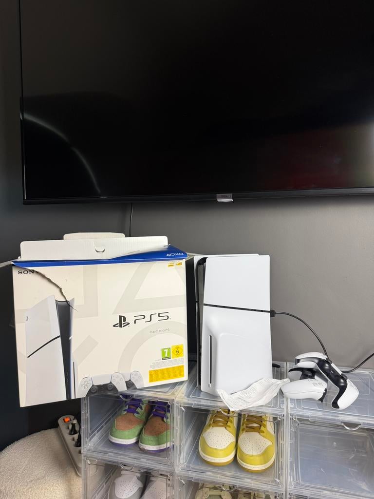 Playstation 5 Slim lecteur de disque / 2 Manettes et facture, Enlèvement, Comme neuf, Playstation 5