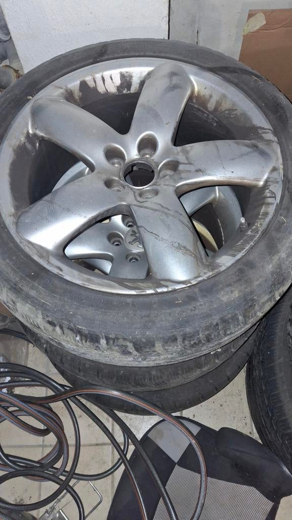4 jantes et pneus, Autos : Pièces & Accessoires, Pneus & Jantes, Enlèvement
