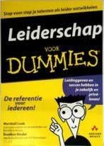 Leiderschap voor dummies marshall loeb stephen kindell, Boeken, Studieboeken en Cursussen, Zo goed als nieuw, Ophalen of Verzenden