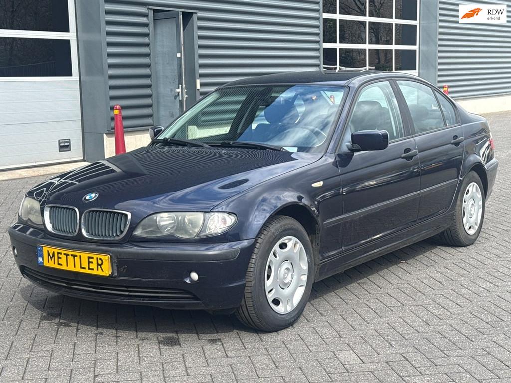 BMW 3-serie 316i Black&Silver II, airco, cruise control, Autos, Achat, 1250 kg, 4 portes, Entreprise
