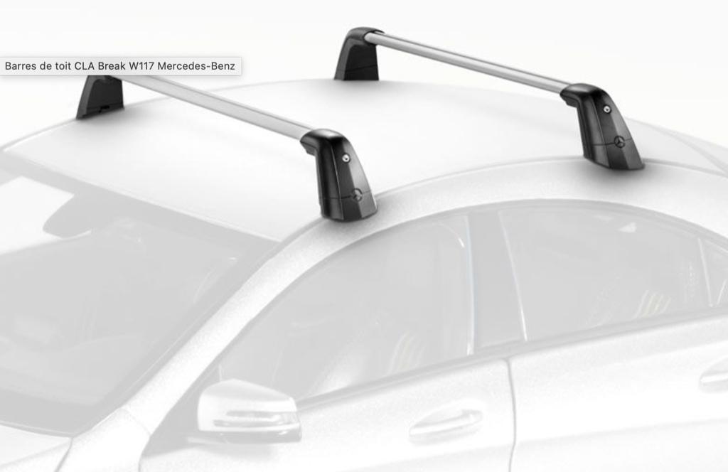 Barre de toit mercedes CLA shooting, Auto diversen, Dakdragers, Ophalen, Zo goed als nieuw
