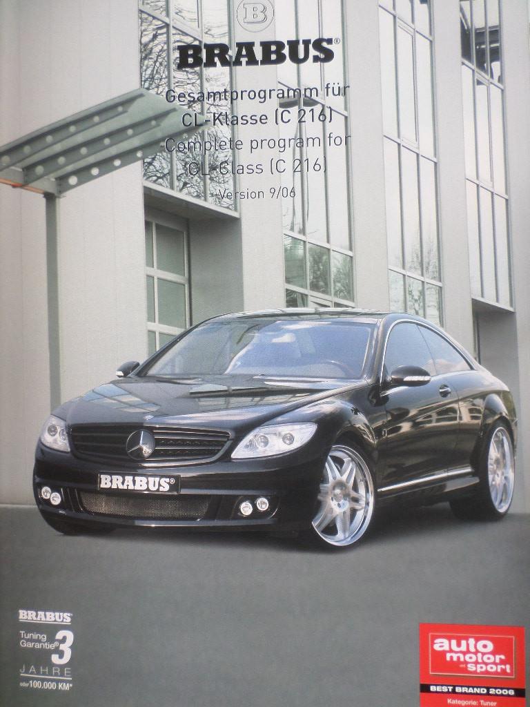 Mercedes Brabus CL Klasse 2006 Brochue, Ophalen of Verzenden, Mercedes