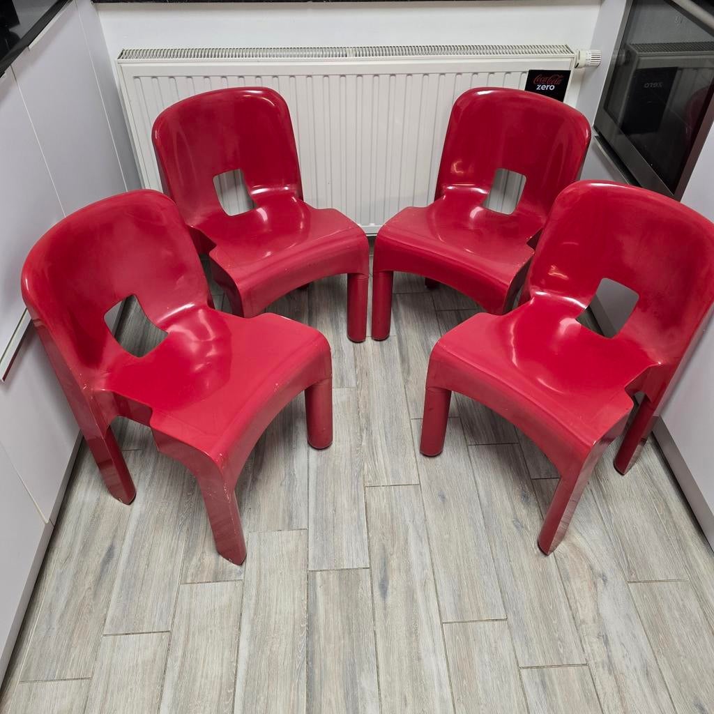 Lot de 8 Chaises Joe colombo universale de 1976 by Kartell, Enlèvement