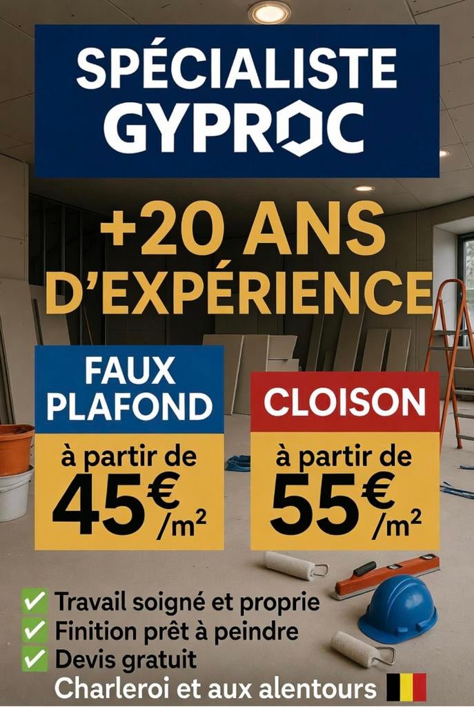 Faux plafond cloison, Enlèvement ou Envoi, Comme neuf