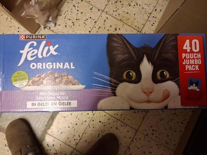 Purina Felix Original Mix Selectie in Gelei, Dieren en Toebehoren, Dierenvoeding, Ophalen of Verzenden, Vis