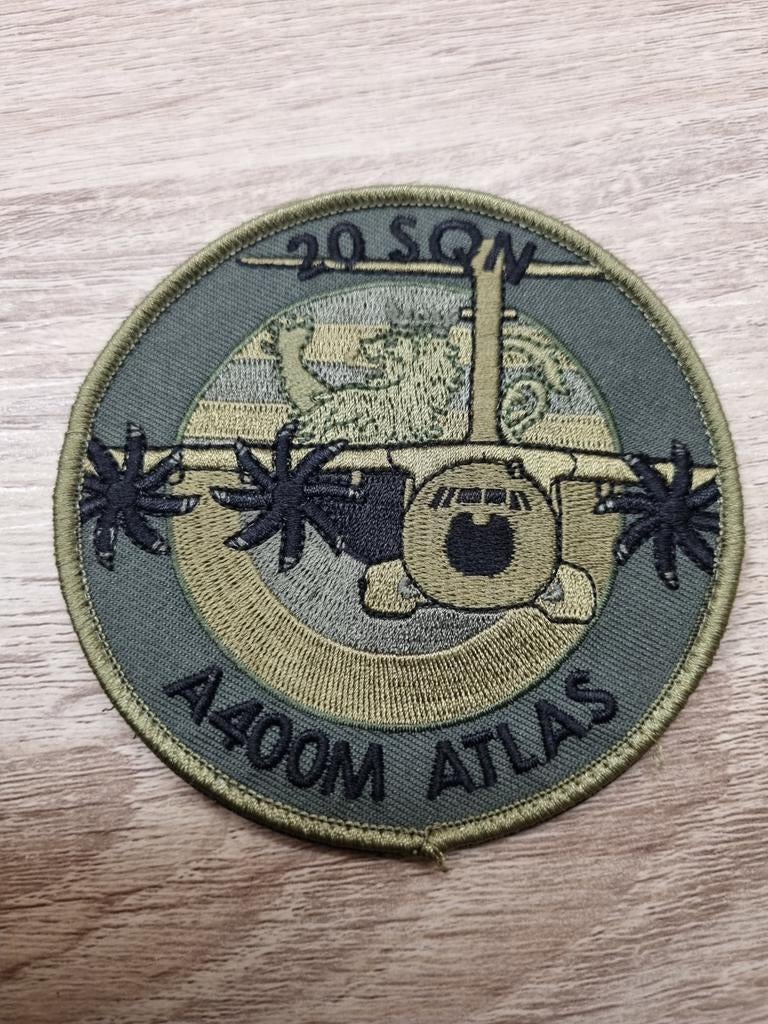 ABL Patch Velcro 20 SQN A400M ATLAS, Collections, Objets militaires | Général, Enlèvement ou Envoi, Armée de l'air, Emblème ou Badge