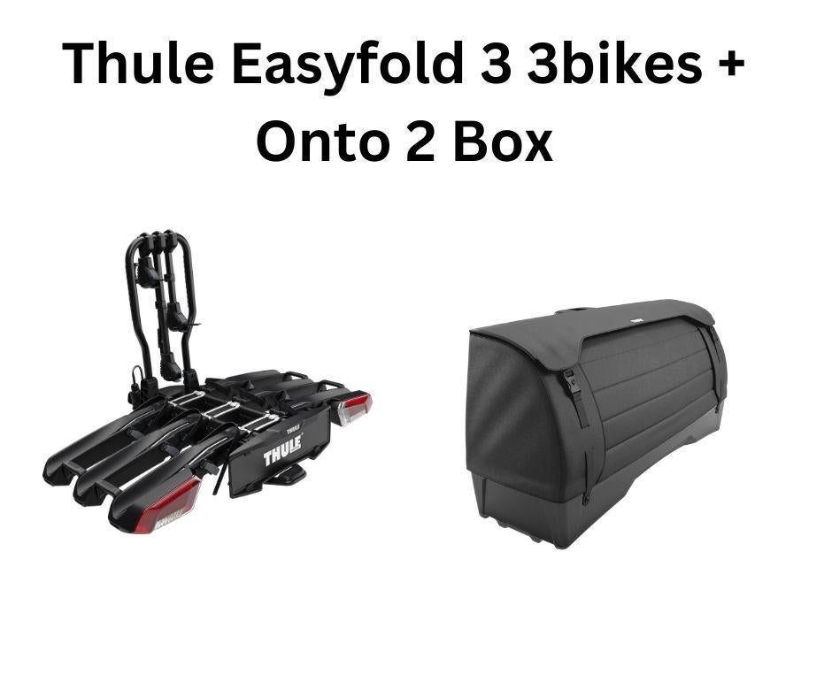 THULE EASYFOLD 3 3BIKES + ONTO 2 BOX, Auto diversen, Fietsendragers, Ophalen, 3 fietsen of meer, Elektrische fiets, Nieuw