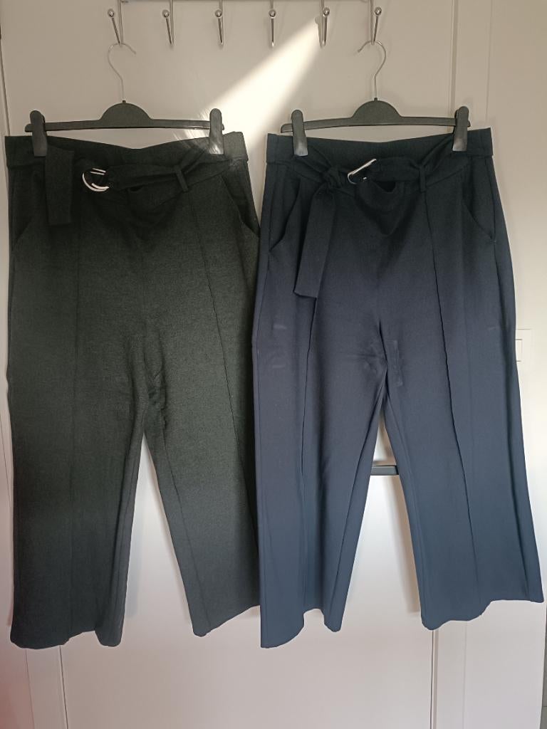 2 damesbroeken maat 44, Kleding | Dames, Ophalen, Zo goed als nieuw, Maat 42/44 (L), Blauw