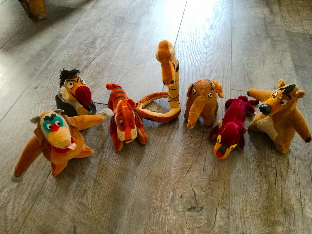 vintage popjes jungle book jaren 60 japan, Verzamelen, Ophalen of Verzenden, Gebruikt, Beeldje of Figuurtje