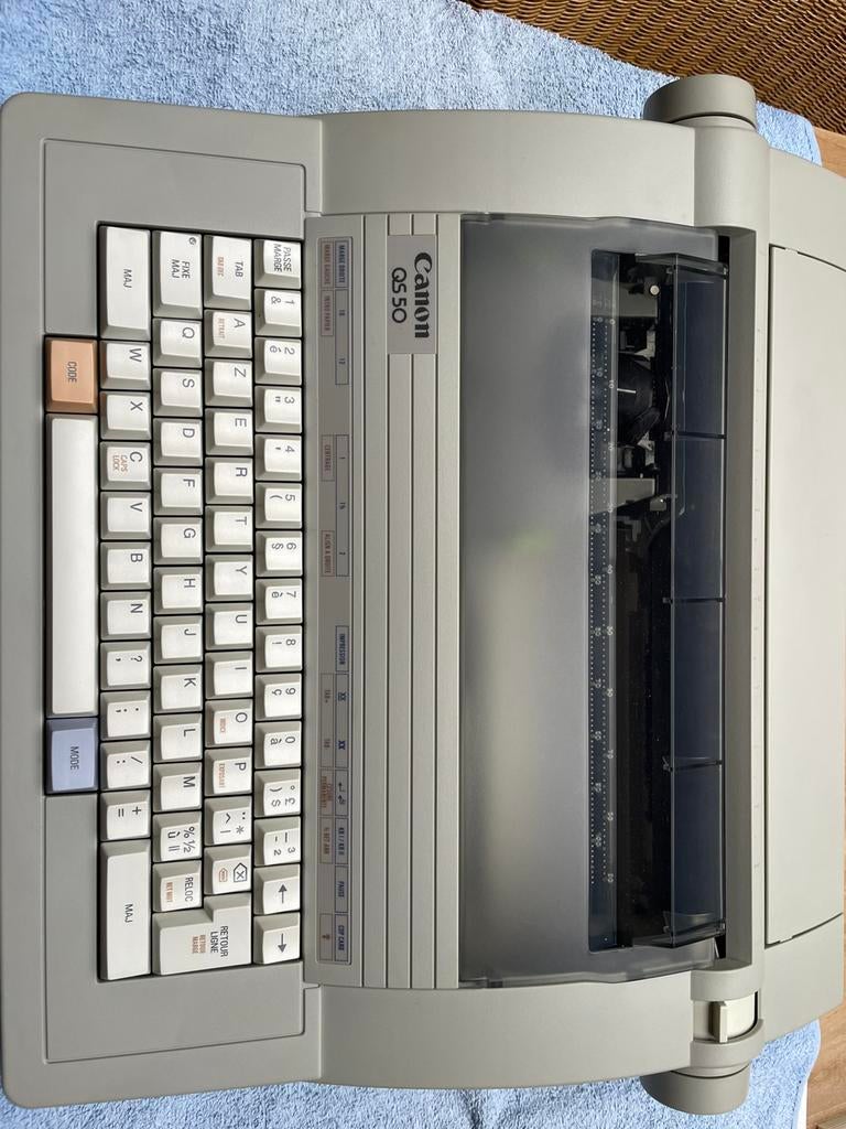 Elektrische schrijfmachine, Ophalen, Gebruikt