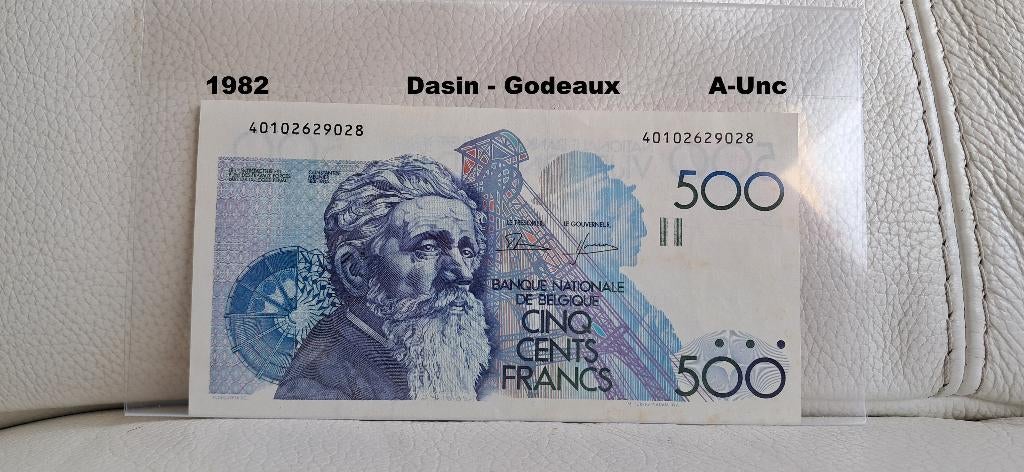 500 frank Meunier - Dasin - Godeaux - A-unc, Ophalen of Verzenden, Los biljet