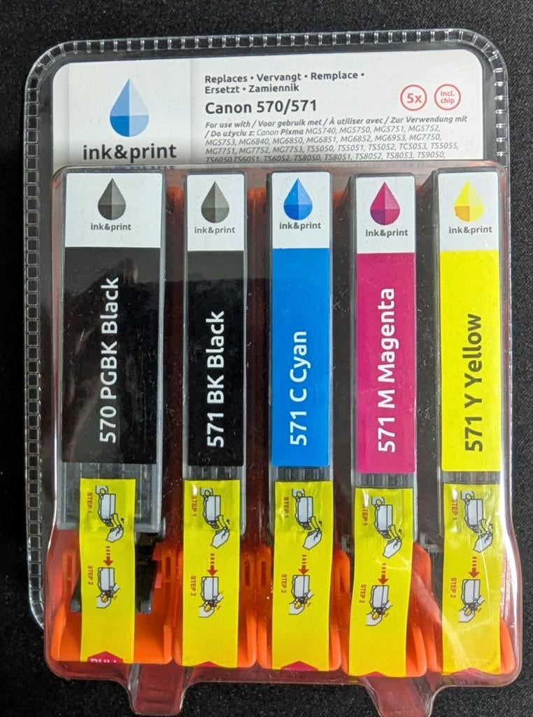 Cartouche d'encre compatibles canon 570/571, Enlèvement