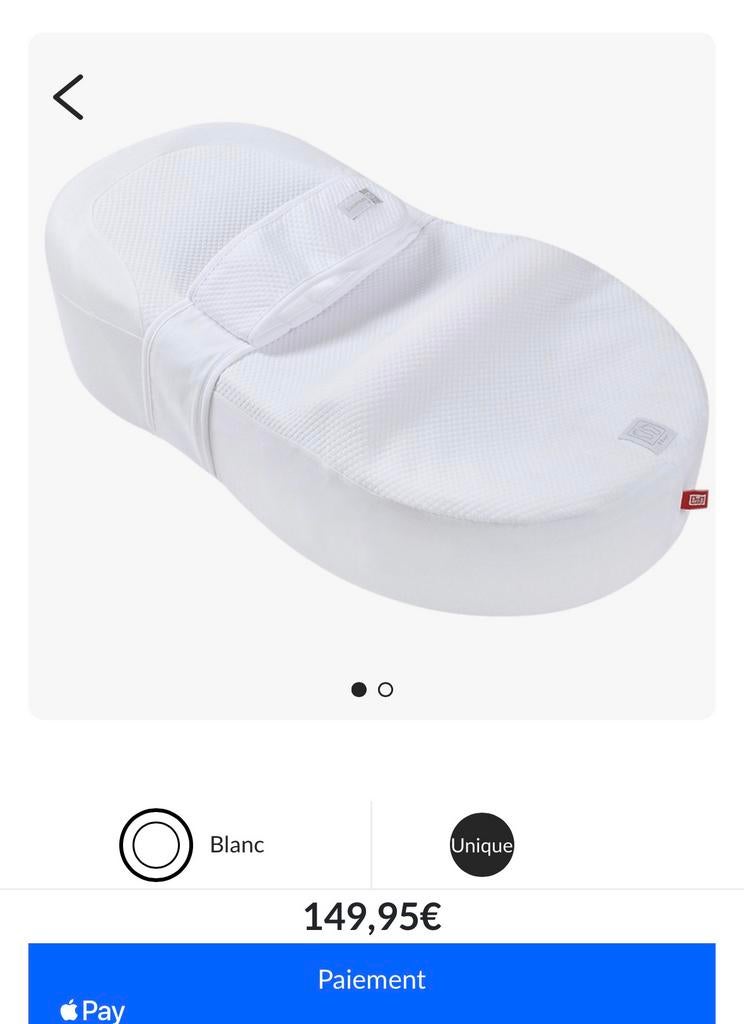 Cocoonababy Red Castel, Enfants & Bébés, Relax bébé, Autres marques, Avec ceinture(s), Comme neuf, Enlèvement