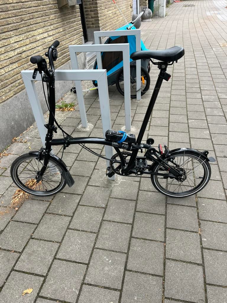 Brompton blackline, Fietsen en Brommers, Fietsen | Vouwfietsen, Ophalen, Zo goed als nieuw, Brompton